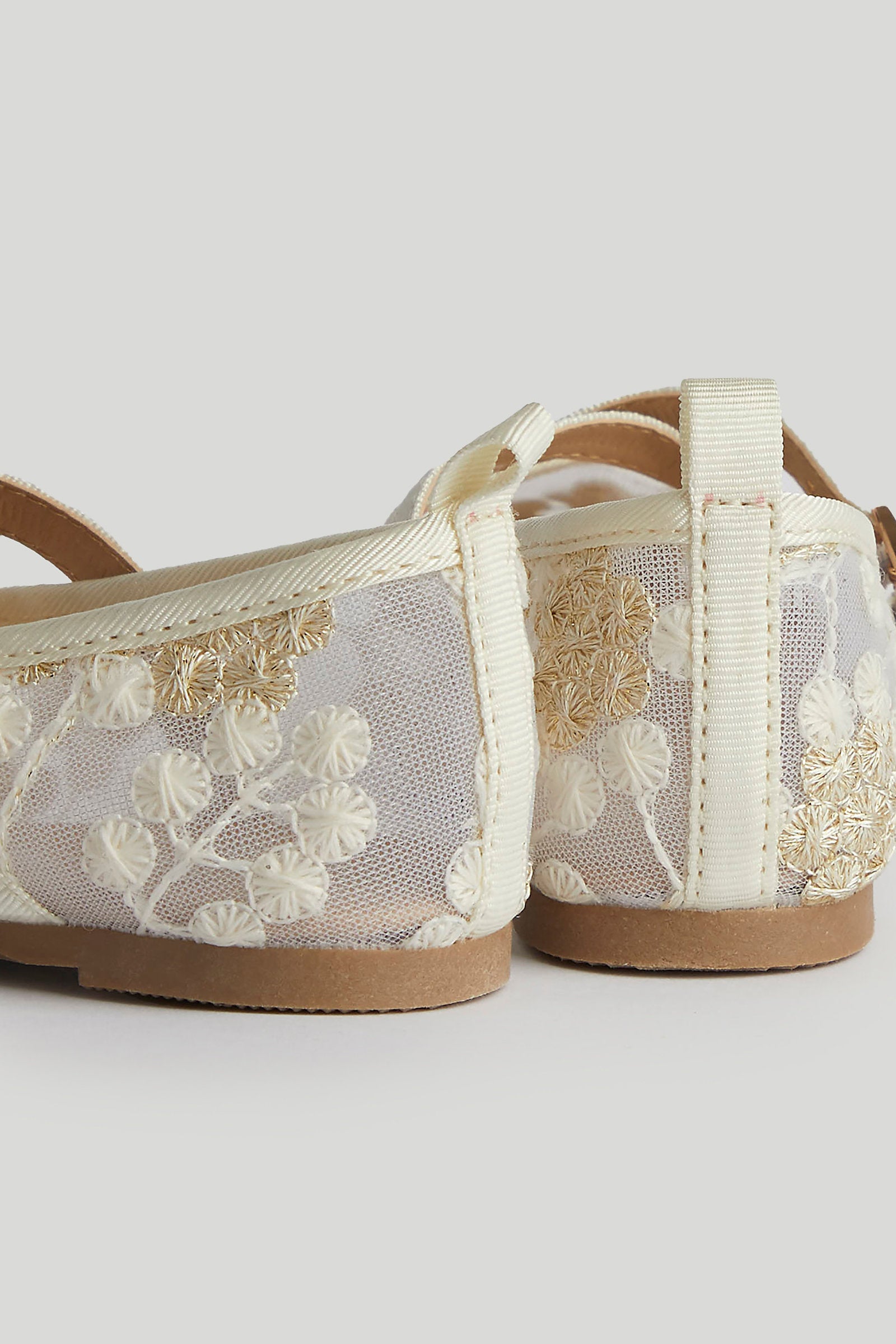 Mothercare White Mesh Ballerina Shoes