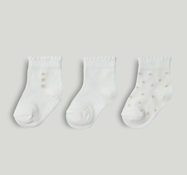 Mothercare 3 Pack White Baby Socks