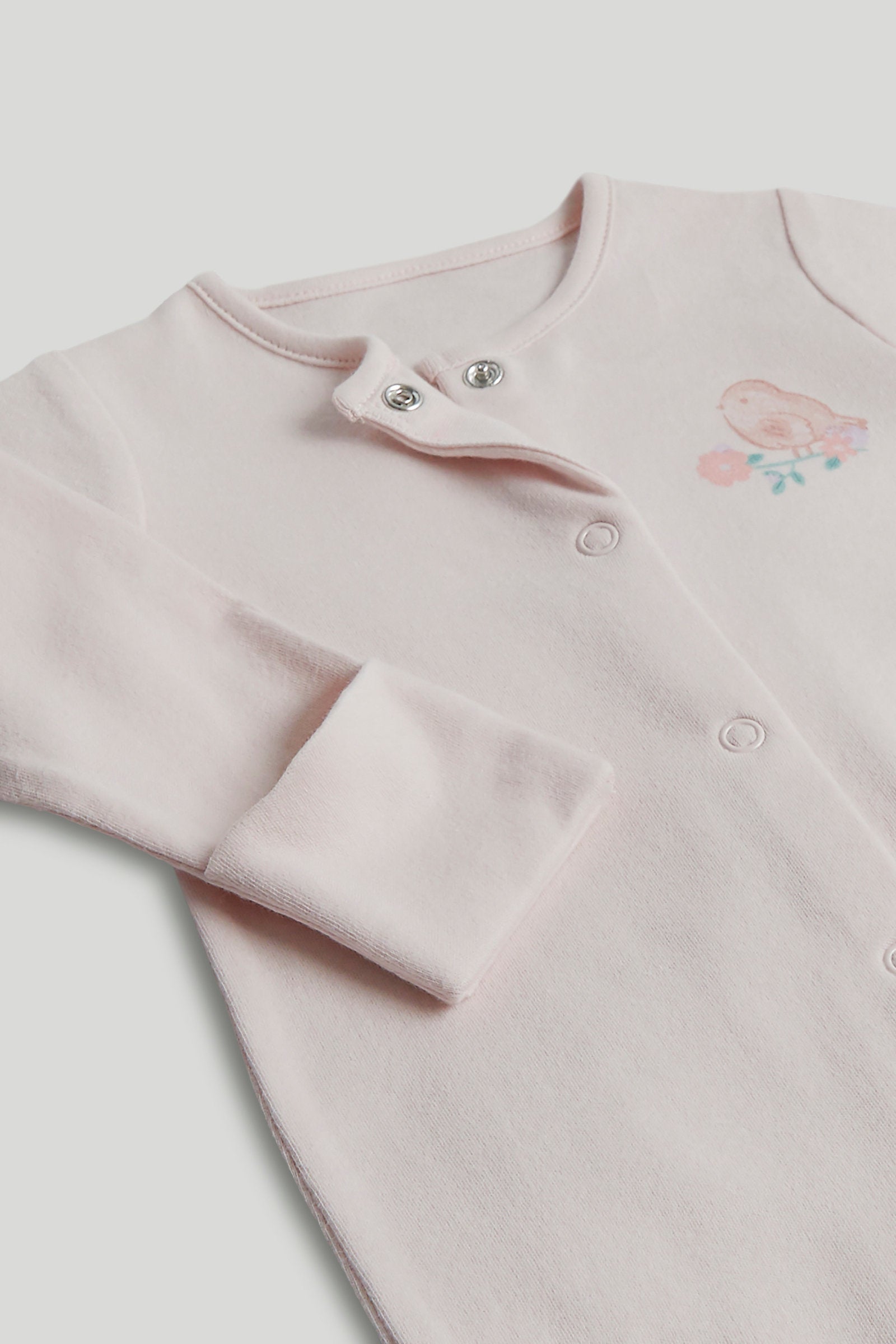 Mothercare Little Bird Sleepsuits - 3 Pack