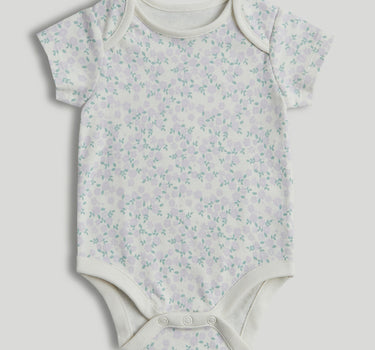 Mothercare Bird Short-Sleeved Bodysuits - 5 Pack