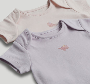 Mothercare Bird Short-Sleeved Bodysuits - 5 Pack