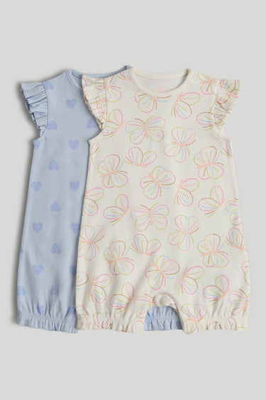Mothercare Butterfly Rompers - 2 Pack