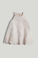 Load image into Gallery viewer, Mothercare Pink Jacquard Occasion Dress
