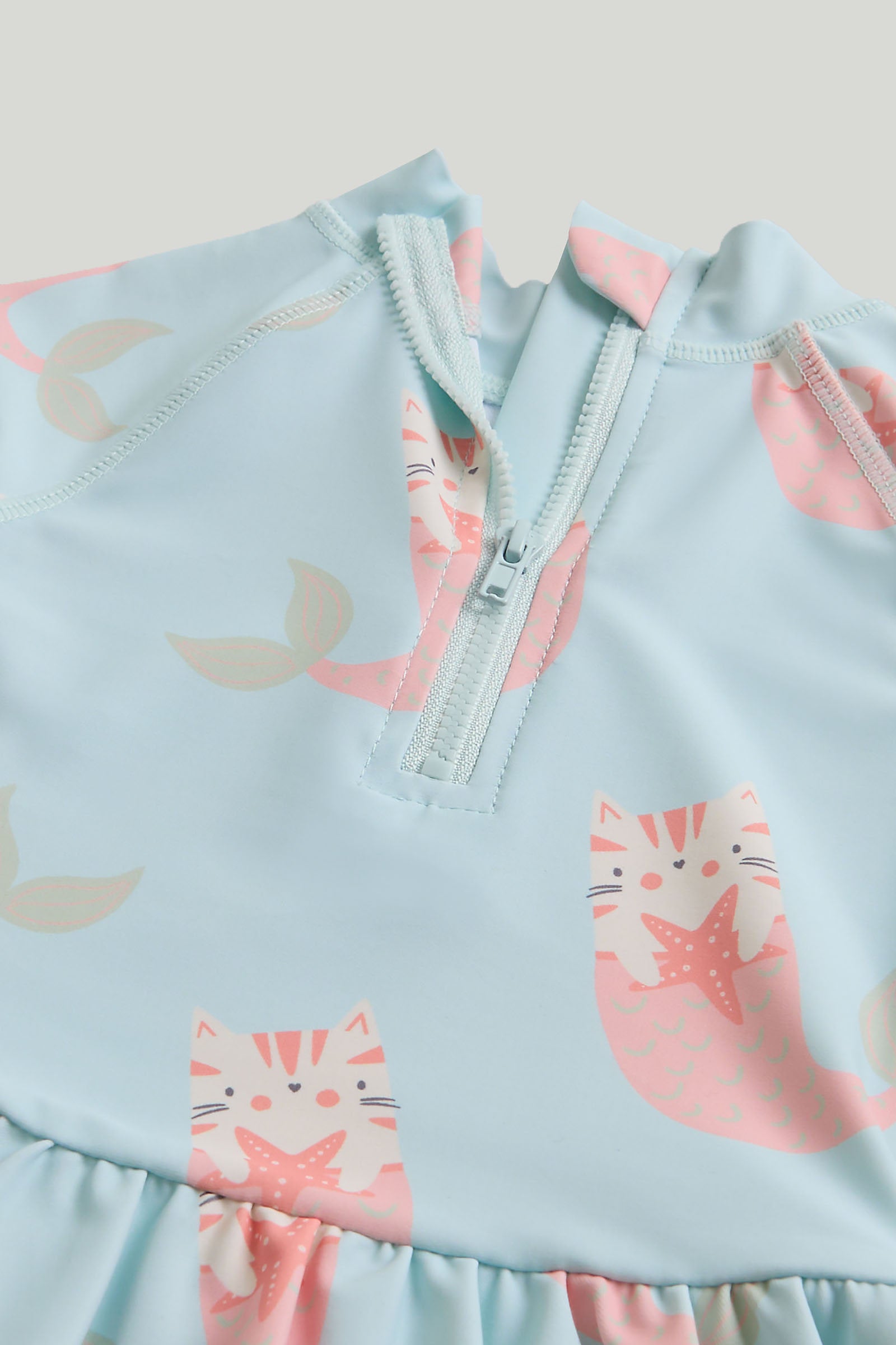 Mothercare Mermaid Sunsafe UPF50+ Rash Vest and Bikini Bottoms Set