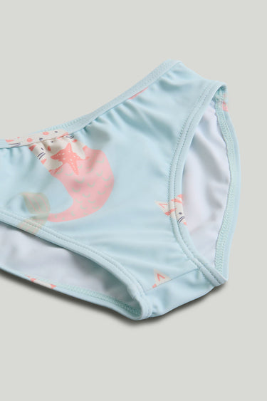 Mothercare Mermaid Sunsafe UPF50+ Rash Vest and Bikini Bottoms Set