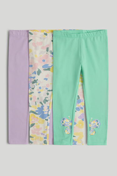 Mothercare Butterfly Leggings - 3 Pack