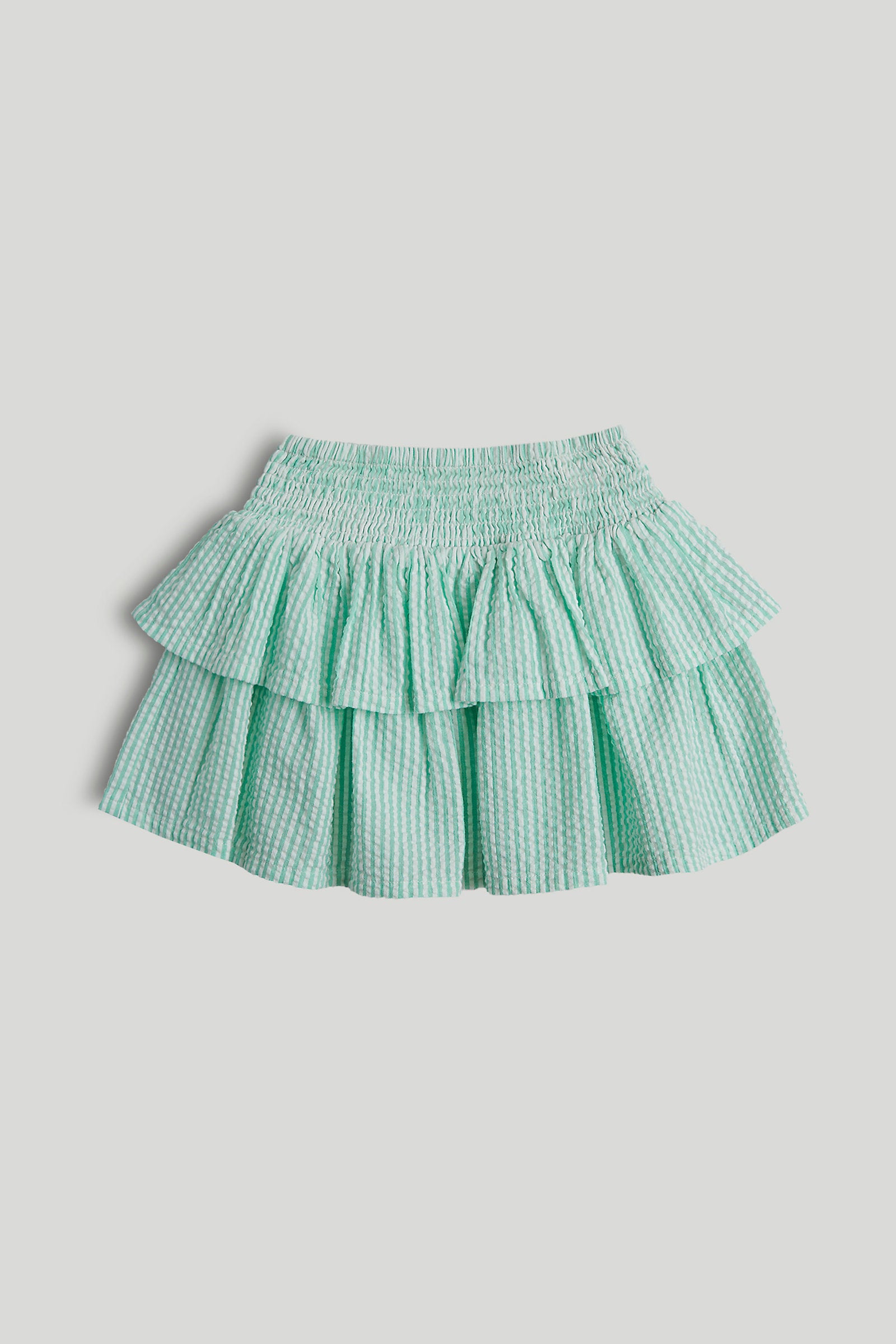 Mothercare Green Striped Ruffle Skirt
