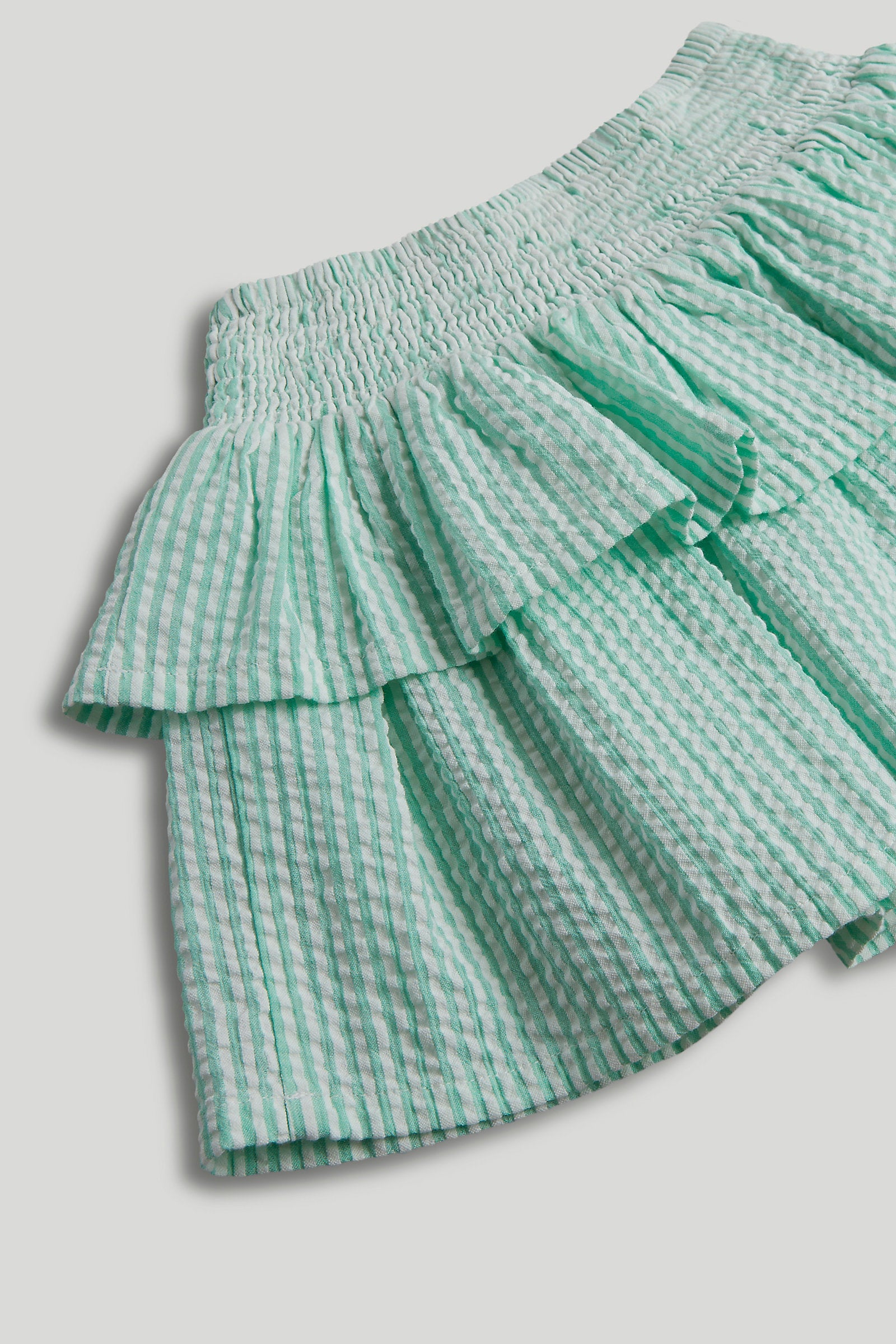 Mothercare Green Striped Ruffle Skirt