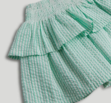 Mothercare Green Striped Ruffle Skirt