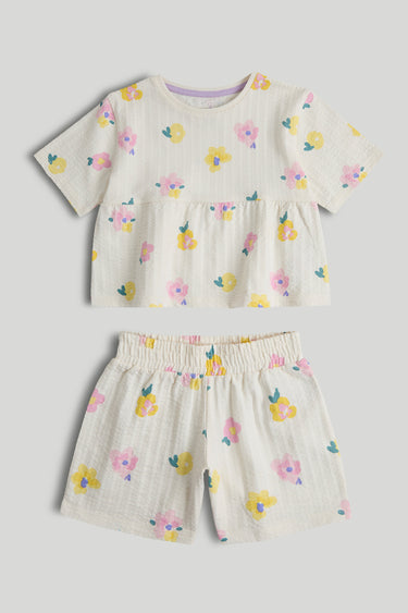 Mothercare Floral Top and Shorts Outfit