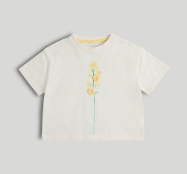 Mothercare White Flower T-Shirt