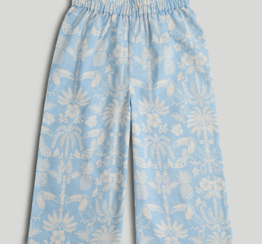 Mothercare Blue Tropical Linen-Look Trousers
