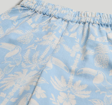 Mothercare Blue Tropical Linen-Look Trousers