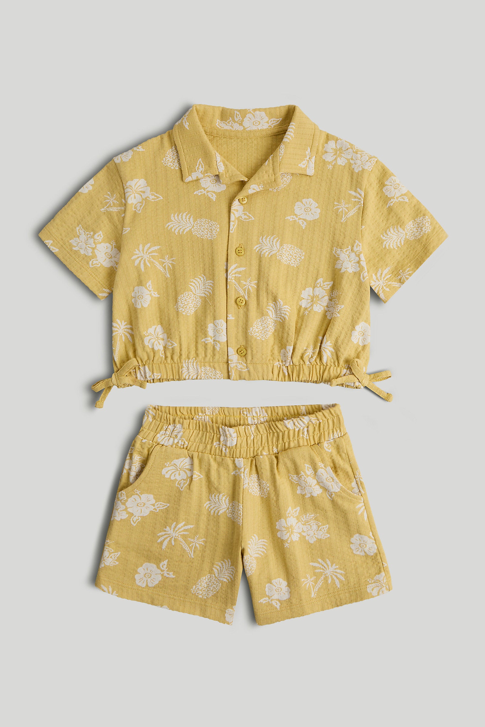 Mothercare Yellow Shirt and Shorts Outfit