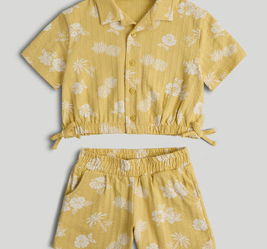 Mothercare Yellow Shirt and Shorts Outfit