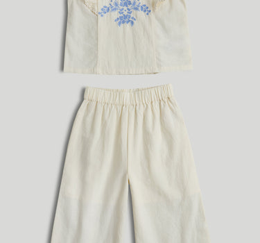 Mothercare Embroidered Blouse and Trousers Outfit