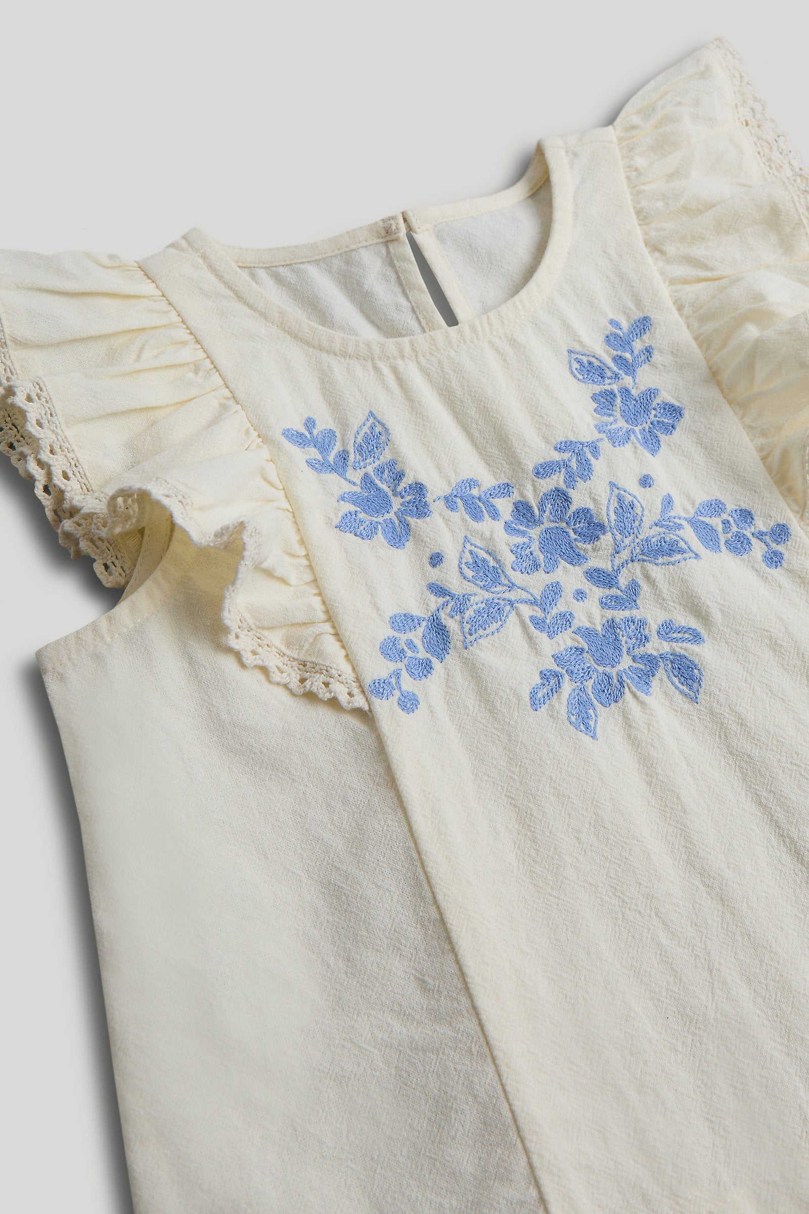 Mothercare Embroidered Blouse and Trousers Outfit