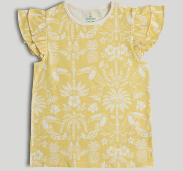 Mothercare Frill Sleeve T-Shirts - 3 Pack