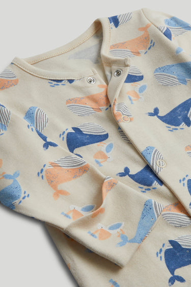 Mothercare Whale Sleepsuits - 3 Pack