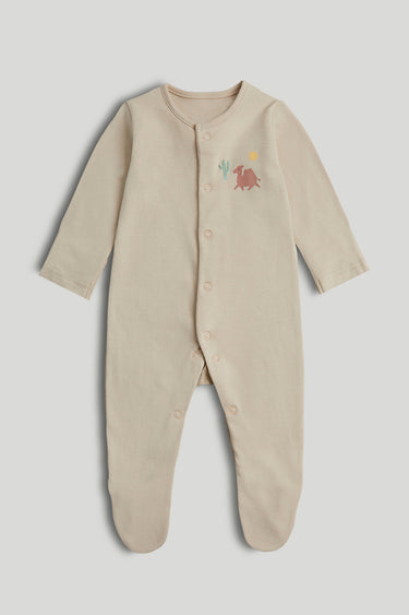 Mothercare 3 Pack Camel Sleepsuits