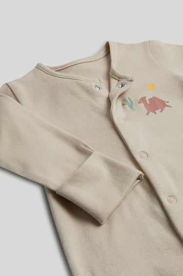 Mothercare 3 Pack Camel Sleepsuits
