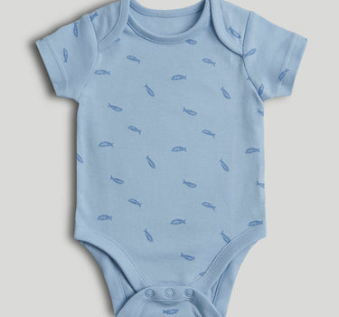Mothercare Whales Short-Sleeved Bodysuits - 5 Pack