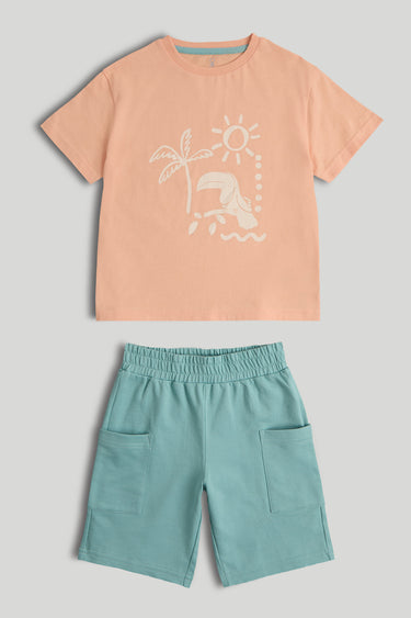 Mothercare Tropical Shorts and T-Shirt Outfit