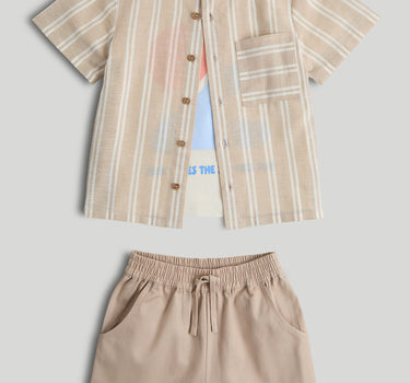 Mothercare Shirt, T-Shirt and Shorts Outfit