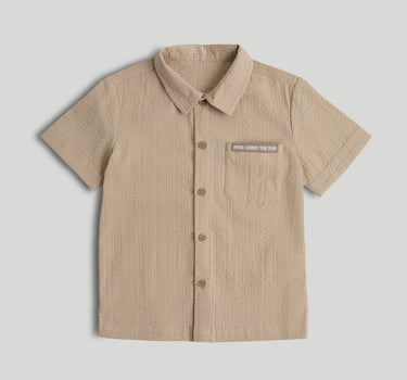 Mothercare Tan Textured Shirt