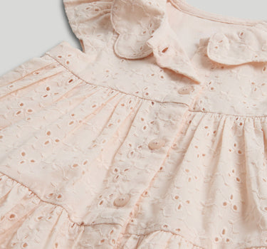 Mothercare Apricot Broderie Dress, Knickers and Headband Outfit