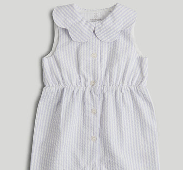 Mothercare Lilac Striped Playsuit and Headband Outfit