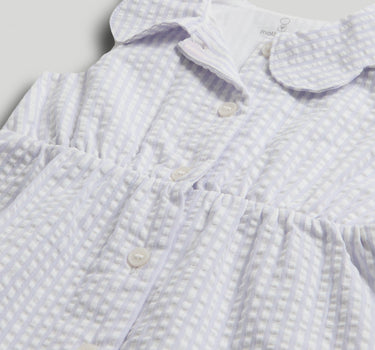 Mothercare Lilac Striped Playsuit and Headband Outfit