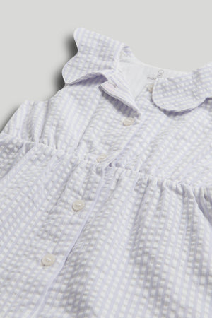 Mothercare Lilac Striped Playsuit and Headband Outfit