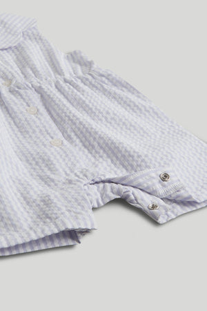 Mothercare Lilac Striped Playsuit and Headband Outfit