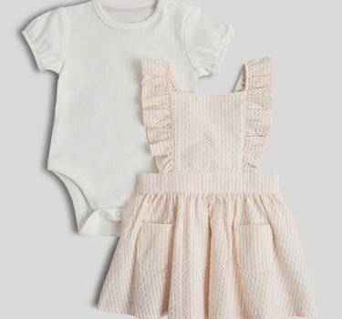 Mothercare My First Pinny Dress and Bodysuit Outfit