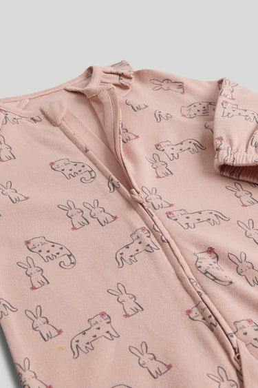 Mothercare My First Pink Zip-Up All-in-One