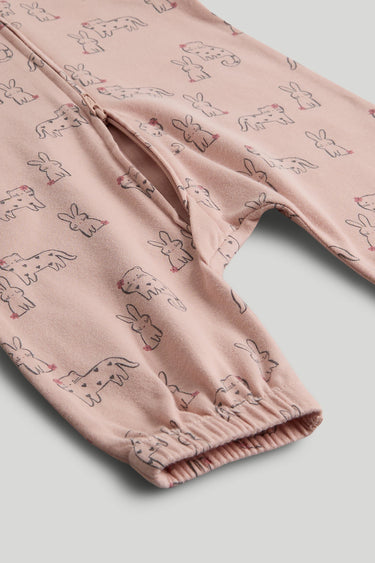 Mothercare My First Pink Zip-Up All-in-One