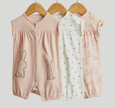 Mothercare My First Rompers - 3 Pack