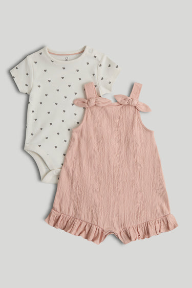 Mothercare My First Bibshorts and Bodysuit Outfit