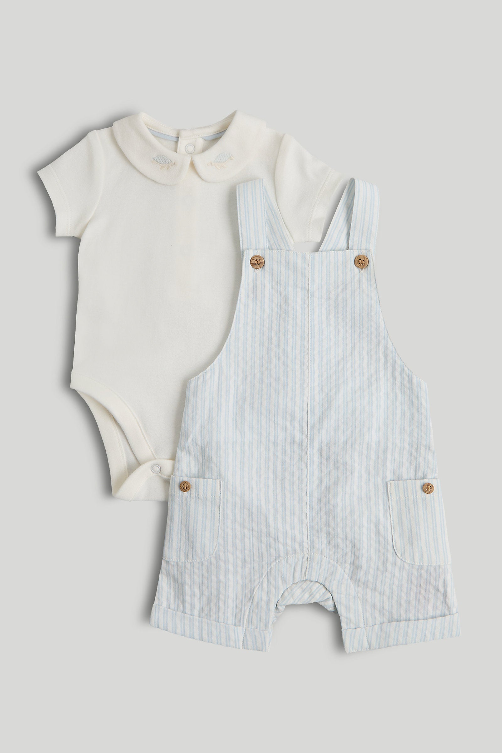 Mothercare My First Bibshorts and Bodysuit Outfit