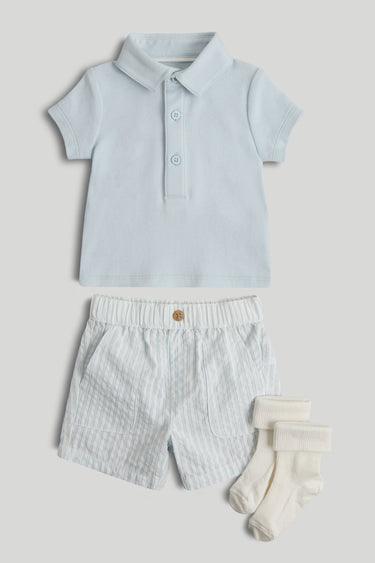 Mothercare Polo Shirt, Shorts and Socks Outfit