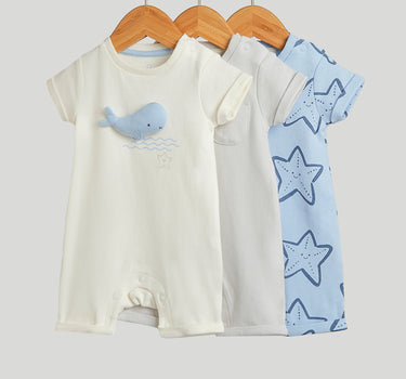 Mothercare 3 Pack Ocean Rompers