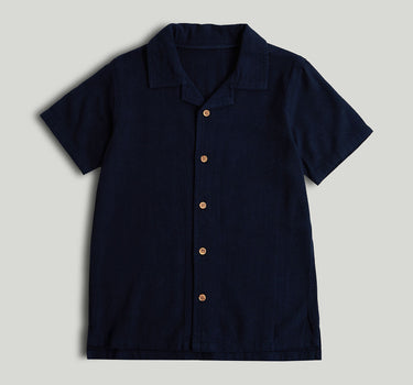 Mothercare Navy Linen Blend Shirt