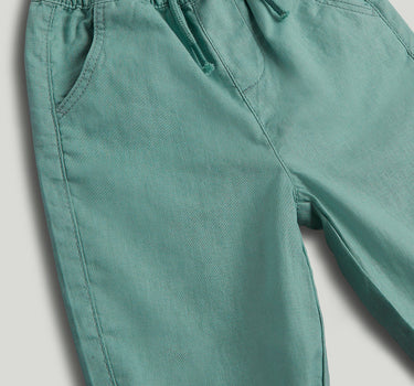 Mothercare Green Linen Blend Trousers