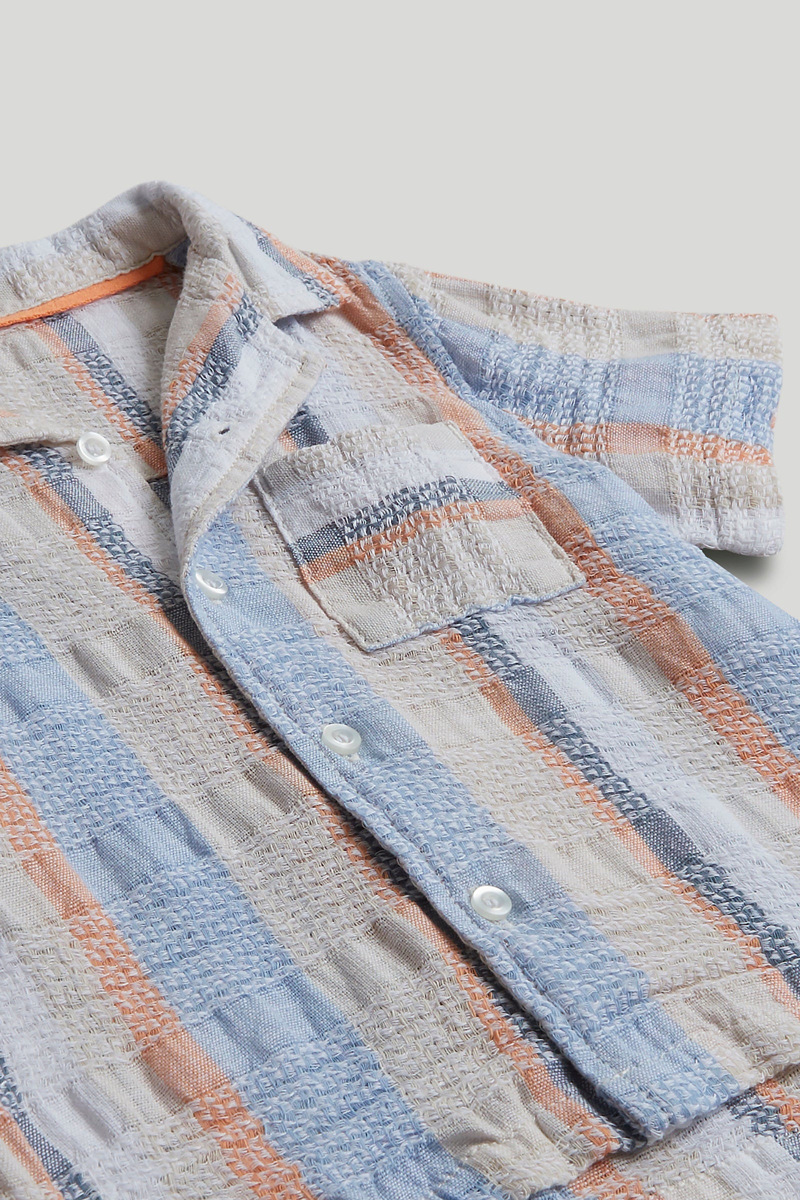 Mothercare Striped Textured Cotton Shirt