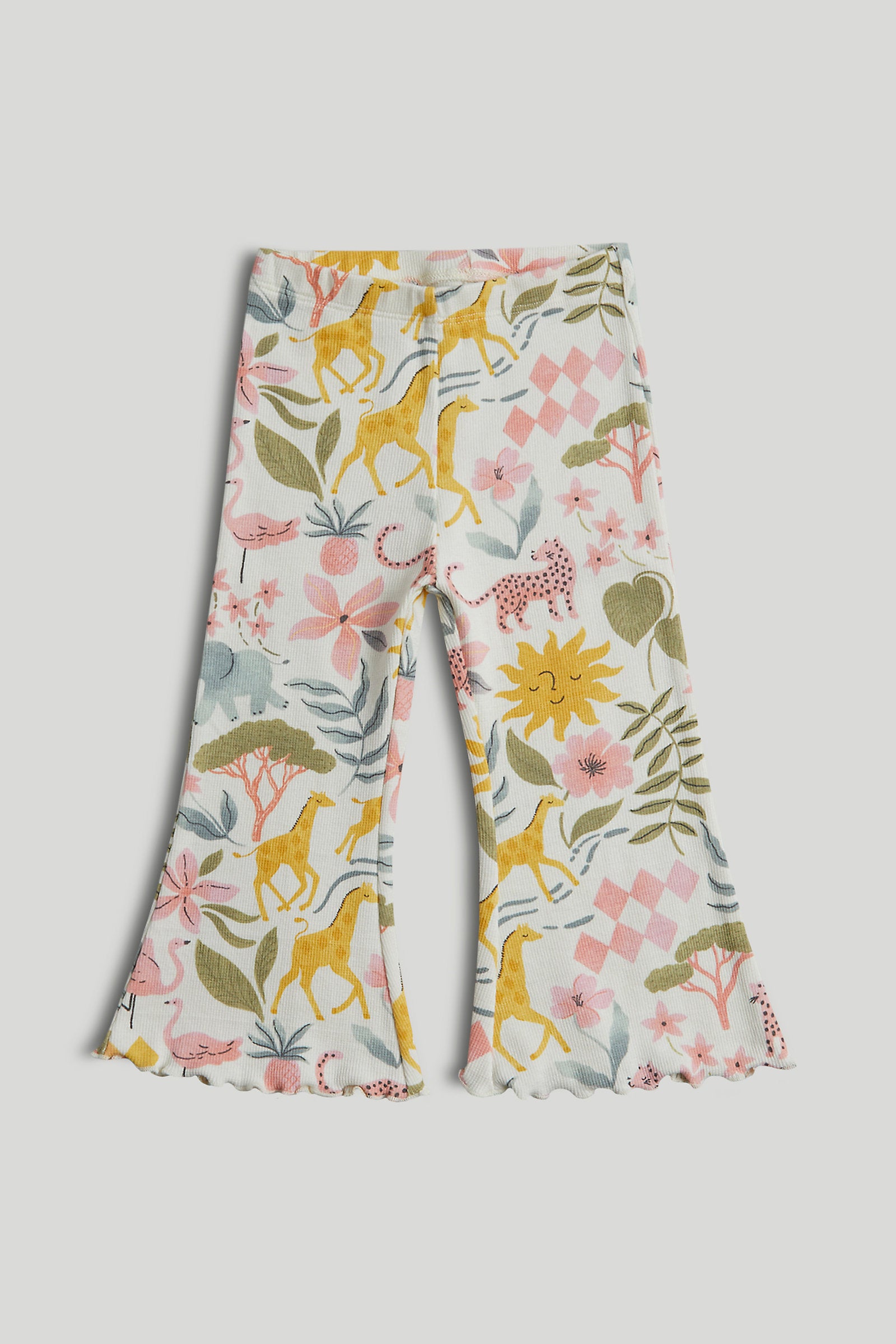 Mothercare Ribbed Flared Leggings - 3 Pack