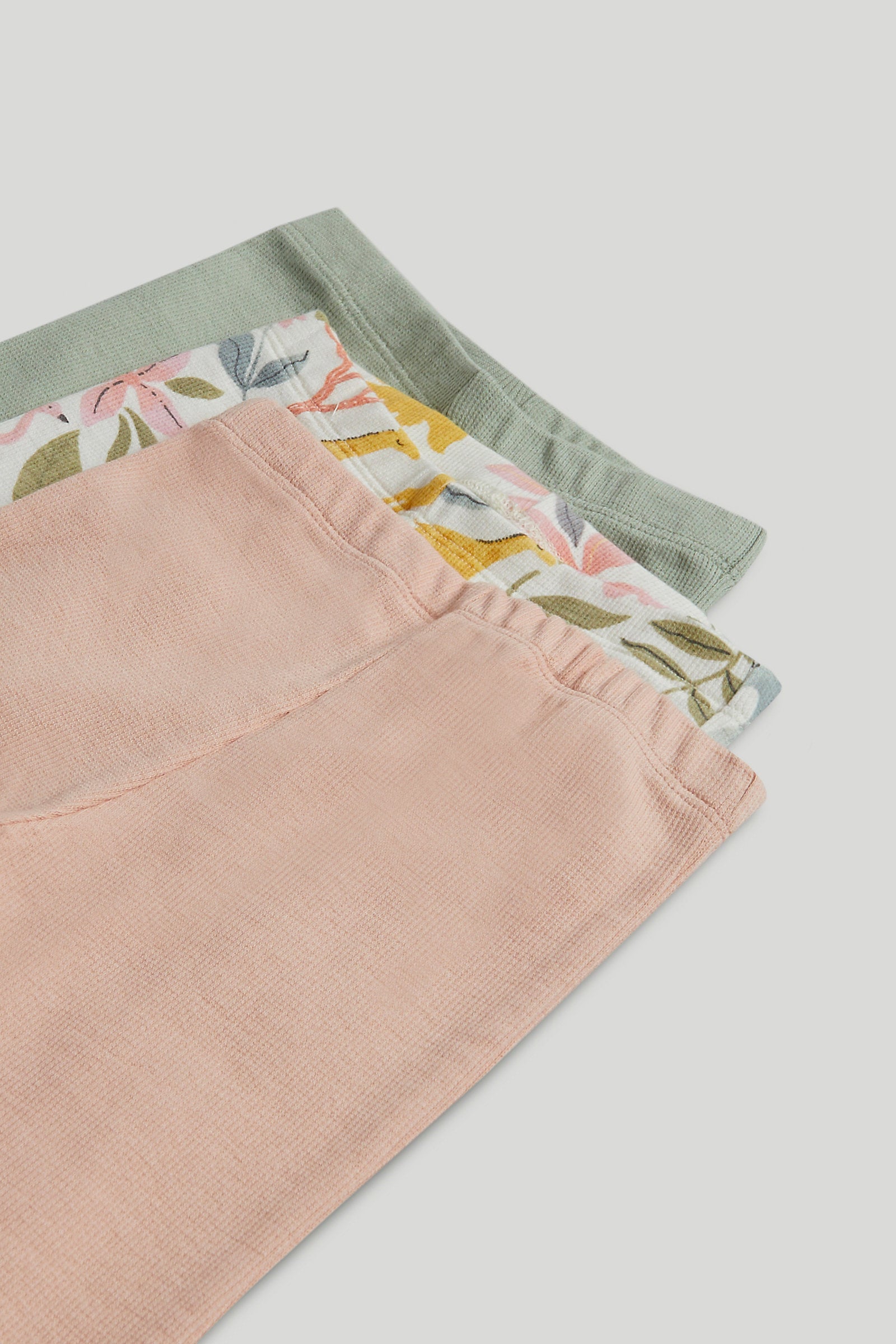 Mothercare Ribbed Flared Leggings - 3 Pack