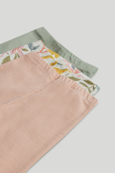 Mothercare Ribbed Flared Leggings - 3 Pack