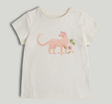 Mothercare Cream Leopard T-Shirt