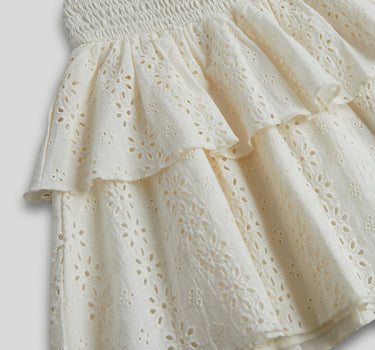 Mothercare Cream Broderie Ruffle Skirt